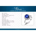 JewelryPalace Princess Diana Created Blue Sapphire 925 Sterling Silver Engagement Ring Ruby Natural Amethyst Citrine Blue Topaz - Image 7