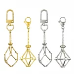 Stainless Steel Design Crystal Cage Keychain Holder Net Metal Chain Stone Collecting Holder Adjustable Pendant Jewelry - Image 5