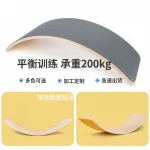 Multifunction Rocker Natural Wood Kids Wobble Balance Board Montessori Fitness Balance Curvy Board - Image 5