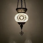 New Turkish Mosaic Pendant Lamp Vintage Art Deco Handcrafted Lamparas De Mesa Mosaic Glass Romantic Light Lamparas Con Mosaicos - Image 2