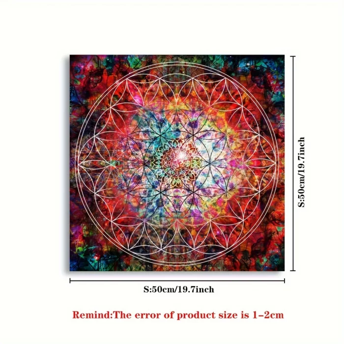 VIKAMA Mandala Moon Tarot Card Tablecloth Moon Sky Tarot Card Divination Cloth Oracle Card Mat Home Decor - Image 7