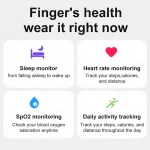 Qring Smart Ring R08 Women's Men Remote Control Electronic Monitor Body Temperature Sleep Tracker Fitness For Iphone IOS 2025 - Image 4