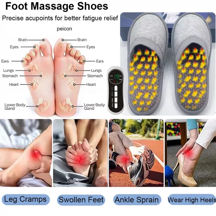 Foot Massager EMS Electric Foot Massager Portable Foot Massager 8 Modes 19 Levels Improve Blood Circulation Relax Muscle - Image 3