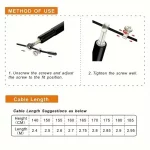 High Fast Speed Rope Wire Rope Jump Skipping Black Rope Aluminum Handle Adjustable Steel Fitness Workout Strength Body Exercises - Image 7
