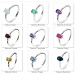 Classic Ruby Wedding Ring for Woman 4mm * 6mm Genuine Ruby Silver Ring Sterling Silver Ruby Ring Real Silver Gemstone Jewelry - Image 3