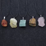 Natural Amethyst Irregular Rough Stone Pendant Clavicle Transparent Quartz Lady Fashion Jewelry Healing Lucky Necklace Gift - Image 7