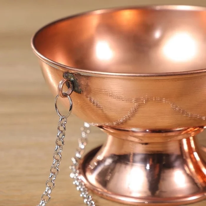 Multifunctional Hanging Incense Burner Red Copper Engraved Stupa Aromatherapy Stove Meditation Smoke Furnace Altars Decorative - Image 5