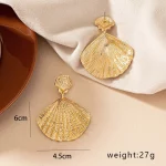 Beach Shell Vintage Women Drop Earrings Exaggerate Trend Fashion Personality Party Gifts Jewelry Exquisite Accessories RG0117