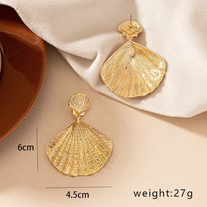 Beach Shell Vintage Women Drop Earrings Exaggerate Trend Fashion Personality Party Gifts Jewelry Exquisite Accessories RG0117 - Image 1