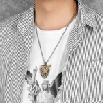 Archangel St.Michael Shield Amulet Exorcism Stainless Steel Men Necklaces Pendant Chain Punk For Women Fashion Jewelry Gifts - Image 6