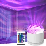 Night Sky Starry Projector Light Night Light Remote RGB 7 Modes Aurora Water Ripple Projector Lamp Party Room Decor USB Plug-in - Image 2