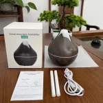 350ML USB Aroma Oil Diffuser Wood Electric Humidifier Ultrasonic Air Humidifier Mini Aromatherapy LED Light Mist Maker for Home - Image 7