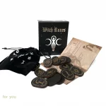 Wood Runes Stone Set Witches Rune Set 14 PCS Engraved Rune Symbol for Divination - Image 6