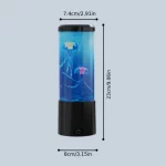 Jellyfish Lava Lamp, Aquarium Ocean Night Lights，7Colors LED Jellyfish Mood Lights With For Home Bedroom Desktop Decoration Gift - Image 3