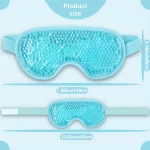 Gel Eye Mask Reusable Beads for Hot & Cold Therapy Soothing Relaxing Beauty Gel Eye Mask Sleeping Ice Goggles Sleeping Mask - Image 7