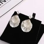 Exquisite Temperament Pearl Shell Dangle Earrings for Women Charm Summer Beach Korea Earring Jewelry Accessory Wholesale - Image 6