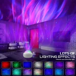 Northern Lights Aurora Projector Lamp RGB Water Ripple Galaxy Night Light USB Decorative LED Ambient Light for Bedroom & Parties - Image 3
