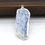 Natural Stone Blue Spodumene Rough Irregular Pendant For Jewelry MakingDIY Necklace Earring Hanging Accessories Charm Gift Party - Image 4