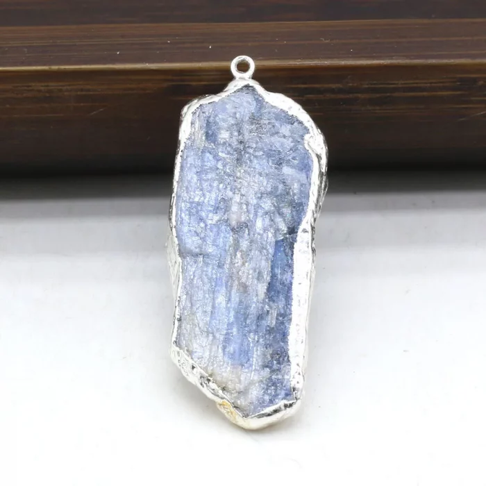 Natural Stone Blue Spodumene Rough Irregular Pendant For Jewelry MakingDIY Necklace Earring Hanging Accessories Charm Gift Party - Image 4