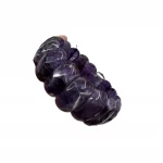 AAA Natural Amethyst Gemstone Bracelet Natural Energy Stone Bangle Gemstone Jewelry for Woman Birthstone for Aquarius for Gift