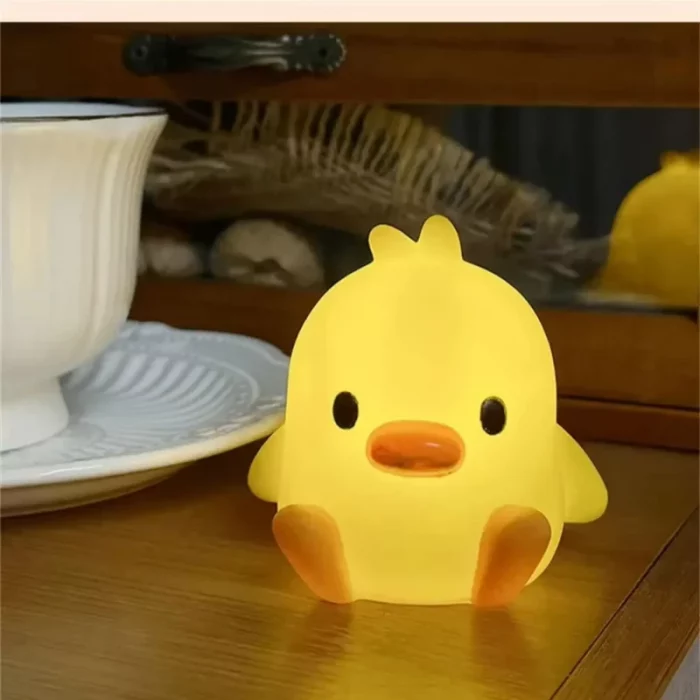 Cartoon Sleep Night Lamp Animal Cartoon Duck Chicken Led For Soft Light Night Kids Room Bedside Home Decoration Ambient Light - Image 4