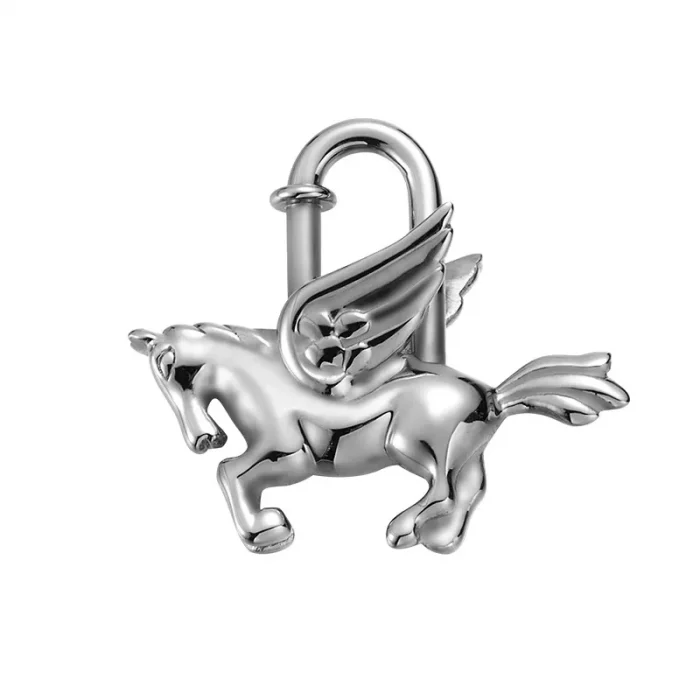 Bag Pendant For Birkin Kelly Bag Pegasus Lock Charm All-steel Animal Metal Lock Bag Pendant High-end Charm Necklace - Image 7