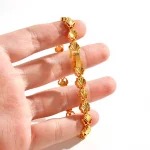Luxury 24K 9999 Pure Gold Women's Shell Bracelet Watch Buckle Bracelet - Image 4