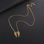 Wing Necklace Angel Chain Supernatural Amulet Gift For Woman Man Stainless Steel Talisman Pendant Fashion Jewelry - Image 4