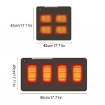 4 Heated Areas Camping Chair Heated Mat USB/Type-C Rechargeable 3 Speed Adjustable Smart Temperature Control Winter Warm Pads - Image 7
