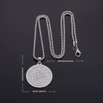 Stainless Steel 7 Archangel Seal Necklace Solomon Kabbalah Seal Pendant Men's Supernatural Protection Amulet Magical Jewelry - Image 3