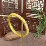 New Women's Bracelet Palace Style Golden Jade Good Luck Hotan Jade Luxury Jewelry 9999 24K real gold