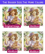 5D DIY AB Diamonds Full Drill Diamond Painting Mandala Cross Stitch Kits Fantasy Flower Picture of Rhinestones Embroidery Sale - Image 3