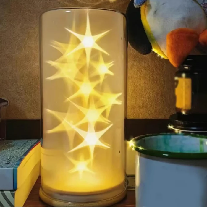 Star Table Lamp Star Ambient Light Decorative Nightstand Lamp for Kids Bedroom Nursery Dorm Living Room Study Meditation - Image 2