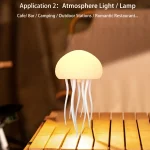 Modern Jellyfish Table Lamp Cartoon Dancing Jellyfish Bedside Lamp Adjustable Color LED Night Light Birthday Gift for Kids New - Image 5