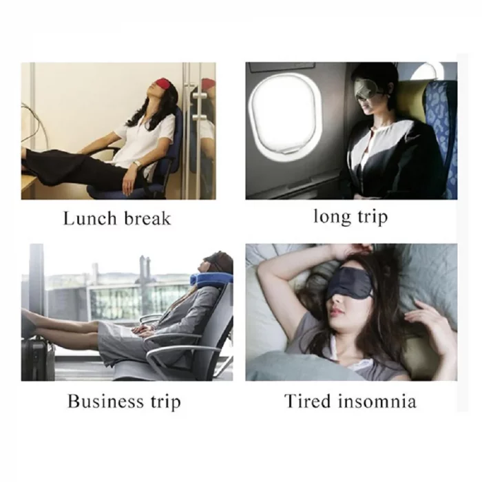 Imitated Silk Eye Patch Shading Sleep Eye Mask Eyepatch Travel Relax Cover Eyeshade Health Sleeping Shield Eye Care Tool - Image 6