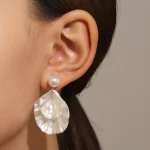 Exquisite Temperament Pearl Shell Dangle Earrings for Women Charm Summer Beach Korea Earring Jewelry Accessory Wholesale - Image 3