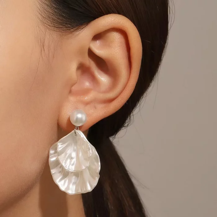 Exquisite Temperament Pearl Shell Dangle Earrings for Women Charm Summer Beach Korea Earring Jewelry Accessory Wholesale - Image 3