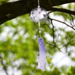 Japanese Style Cherry Blossom Wind Chimes Romantic Flower Blossom Small Wind Bells Decoration Home Glass Japan Styles Pendant - Image 3