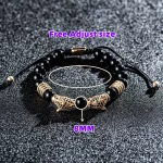 New Trend Double Leopard head Handmade tiger's-eye Bracelets Accessories Handmade Men's Jewelry Pulseras homme - Image 7