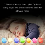 WiFi Smart Wake Up Light Workday Clock Sunrise Sunset Simulation 4 Alarms Works with Alexa Google Home Tuya App Remote Control - Image 5