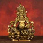 Copper God of Wealth Ornaments Buddha Statue Home Office Enshrined To Attract Wealth Bronze Statue - Image 4