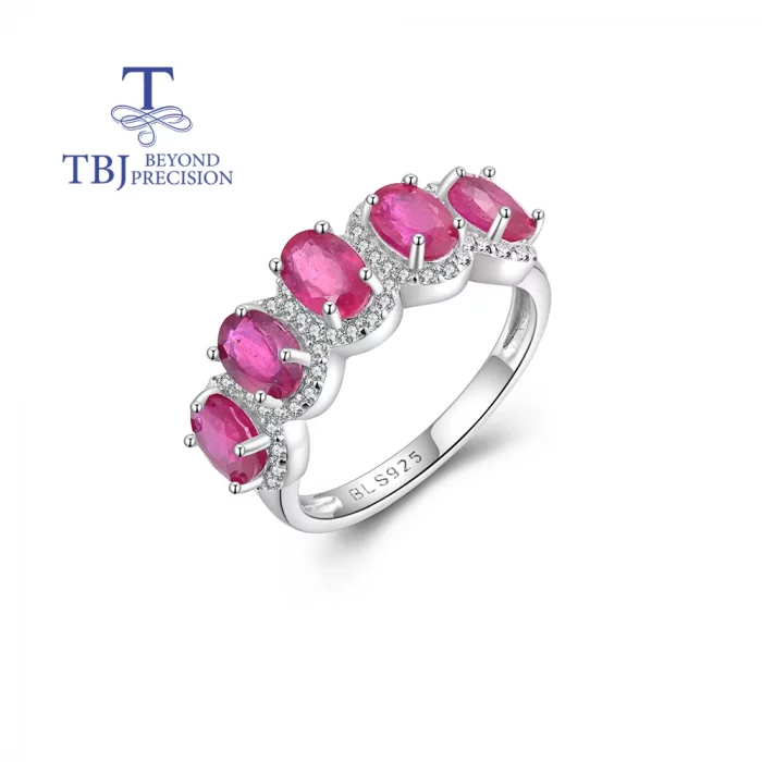 Precious July Birthstone Natural Filled Ruby Ring 925 Silver Rare Real Gemstone Women's Anniversary & Engagement gift - Image 2
