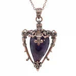 Water Drop Crystal Pendant Necklace for Men and Women Natural Amethyst Rose Quartz Onyx Lapis Lazuli Opal Antique Stone Jewelry - Image 3