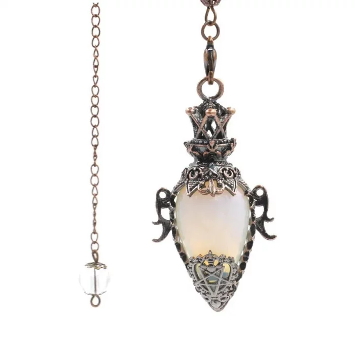 Crystal Quartz Pendulum for Dowsing Divination Large Natural Stone Pendant Pendulum Amethysts Pink Quartz Obsidian Pendulo X202 - Image 6