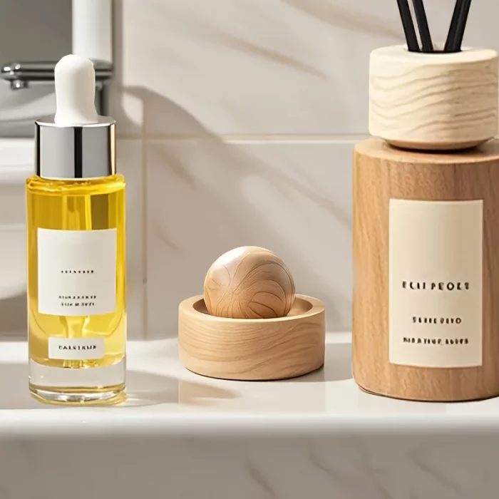 Car & Home Essential Oil Diffuser - Made of Wood Mini Cute Natural Fragrance Diffuser Suitable for Bedroom Living Room Bathroom - Image 5