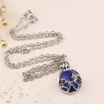 Film The Vampire Diaries Necklace Vintage Katherine Pendant Fashion Movie Jewelry Cosplay For Women Lapis Lazuli Pendant - Image 5