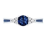 Genuine Natural Sri Lanka Sapphire S925 Sterling Silver Ring Birthstone Engagement Design Ring Ladies Blue Gemstone Fashion Ring - Image 4