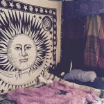 150cm Mandala Print Tapestry Wall Hanging Carpet Throw Yoga Beach Mat Blanket Large Sleeping Pad Wall Art Tapestry Decorations - Image 7