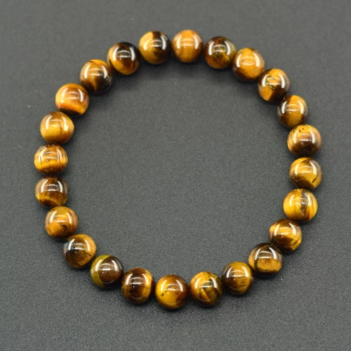 5A Natural Yellow Tiger Eye Bracelets Men Women Charm Beads Stone Jewelry Gain Wealth and Money Bangle One Dollar Item Pulsera - Image 6