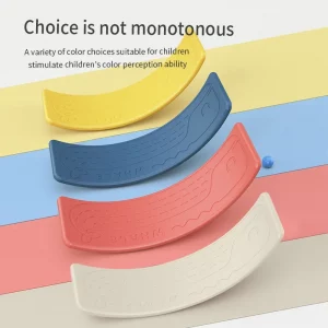 Toddler Toys Plastic Curvy Trainer Wobble Surf Children Yoga Stability Trainer Kids Balance Board for Fitness